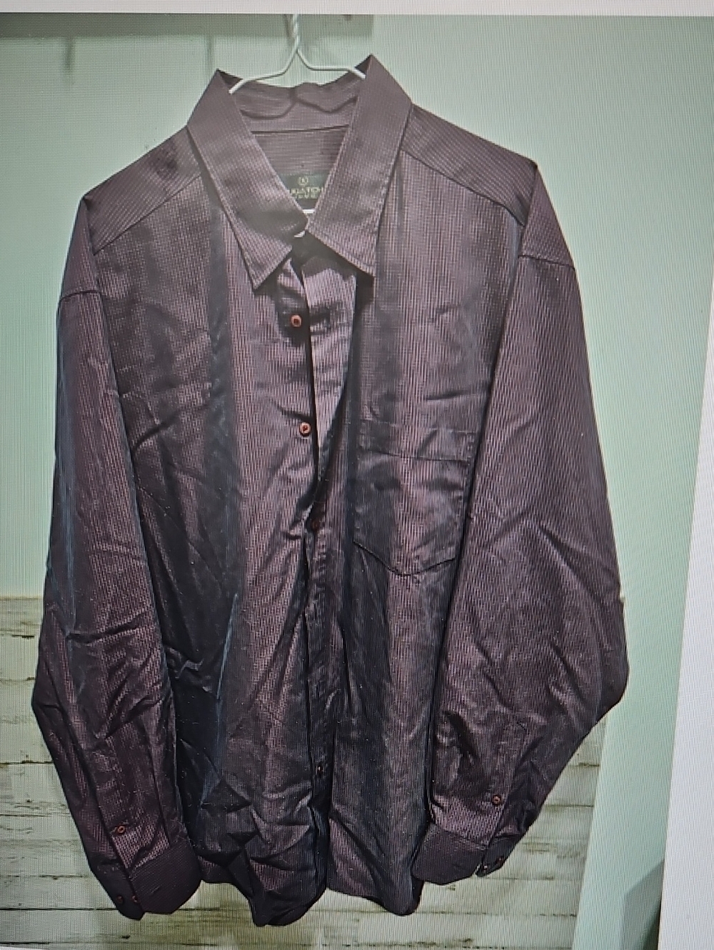 Bugatchi Men's Burgundy Button-Front Shirt Jacket